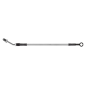 Goodridge HD3001-1CB-CL68 68in Universal Clutch Line w/Blk Zinc Fittings & Clear Hose - Straight Banjo w/M10 Fitting