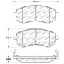 StopTech Performance 89-06/96 Nissan 240SX Front Brake Pads