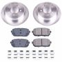 PowerStop KOE5853 OE Stock Replacement Low-Dust Ceramic Brake Pad and Rotor Kit