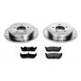 PowerStop K1913 Z23 Daily Driver Carbon-Fiber Ceramic Brake Pad and Drilled & Slotted Rotor Kit