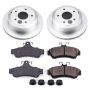 PowerStop CRK1601 Genuine Geomet Coated Rotor and Low-Dust Ceramic Brake Pad Kit