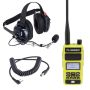 Rugged Radios CREW-R1-HV Crew Chief - H42 Spotter Headset and Rugged Handheld Radio Package - Safety Yellow