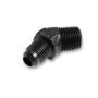 EARLS EARAT982306ERL #6 Male to 1/4in NPT 45 Deg Ano-Tuff Adapter