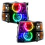 Oracle Lighting 7105-334 SMD Pre-Assembled Headlights, Black Bezel, ColorSHIFT(tm) - No Controller