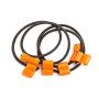 Giant Loop RBS17 Rubber Boa Straps - Black/Orange