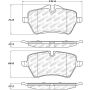 Stoptech 305.12040 Street Select Brake Pads - Front