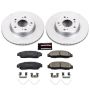 PowerStop CRK6766 Genuine Geomet Coated Rotor and Low-Dust Ceramic Brake Pad Kit
