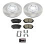 PowerStop SC6982 Semi-Coated Rotor and Low-Dust Ceramic Brake Pad Kit