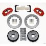 Wilwood 140-8032-R Narrow Superlite 4R Rear Kit 12.88in Red 97-04 Corvette C5/Z06
