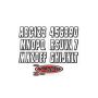 Hardline SIBLK320 Boat Lettering Registration Kit 3 in. - 320 Silver/Black