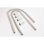 RACING POWER CO-PACKAGED RPCR7314 2-44in Stainless Heater Hose Kit w/Chrome Ends