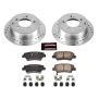 PowerStop K5916 Z23 Daily Driver Carbon-Fiber Ceramic Brake Pad and Drilled & Slotted Rotor Kit