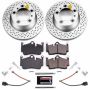 PowerStop CRK7088 Genuine Geomet Coated Rotor and Carbon-Fiber Ceramic Brake Pad Kit