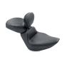 Mustang Motorcycle 79491 Mustang 00-15 Harley Softail Standard Rear Tire Sport Touring Solo Seat w/Driver Backrest - Black