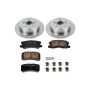 PowerStop KOE5260 OE Stock Replacement Low-Dust Ceramic Brake Pad and Rotor Kit