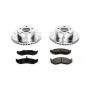 PowerStop K2119 Z23 Daily Driver Carbon-Fiber Ceramic Brake Pad and Drilled & Slotted Rotor Kit