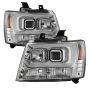 SPYDER 5082572 Projector Headlights - Version 2 - Light Bar DRL - Chrome