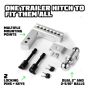 Rhino USA RG-HTDROP2-SVR 6In Heavy Duty Drop Hitch - 2In (Silver)