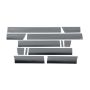 Putco 9751417BP 09-14 Ford F-150 Super Crew 6.5 Short Box - 7in Wide (12pcs) Black Platinum Rocker Panels