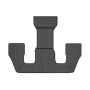 WeatherTech 2021+ Jeep Grand Cherokee L (2nd Row Bucket With Center Console) Rear FloorLiner - Black
