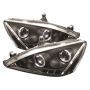 SPYDER 5010636 Projector Headlights - LED Halo - Amber Reflector - Black