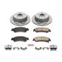 PowerStop KOE2008 OE Stock Replacement Low-Dust Ceramic Brake Pad and Rotor Kit