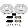 PowerStop CRK196 Genuine Geomet Coated Rotor and Low-Dust Ceramic Brake Pad Kit