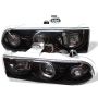 SPYDER 5009524 Projector Headlights - LED Halo - Black