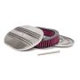 RACING POWER CO-PACKAGED RPCR6321 12x2 Alum Oval Finned A/C Polished