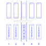 King GM 294/325/345/364CI 4.8/5.3/5.7/6.0L L20/LS1/LS2/LS4/LS6 (Size STD) Main Bearing Set
