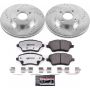 PowerStop K6818-26 Z26 Street Performance Ceramic Brake Pad and Drilled & Slotted Rotor Kit