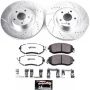 PowerStop K6082-26 Z26 Street Performance Ceramic Brake Pad and Drilled & Slotted Rotor Kit