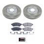 PowerStop SC1588 Semi-Coated Rotor and Low-Dust Ceramic Brake Pad Kit