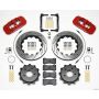 Wilwood 140-12932-DR AERO4 Rear Kit 14.25in Drilled Red 2008-2009 Pontaic G8 w/Lines