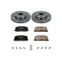 PowerStop KOE6239 OE Stock Replacement Low-Dust Ceramic Brake Pad and Rotor Kit