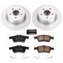 PowerStop CRK6398 Genuine Geomet Coated Rotor and Low-Dust Ceramic Brake Pad Kit