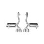 CORSA Performance 14961 Corsa 1997-2004 Chevrolet Corvette C5 Z06 5.7L V8 Polished Xtreme Axle-Back Exhaust