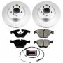 PowerStop CRK7163 Genuine Geomet Coated Rotor and Carbon-Fiber Ceramic Brake Pad Kit