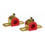 Prothane 19-1208 Universal 90 Deg Greasable Sway Bar Bushings - 15/16in - Type B Bracket - Red
