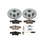 PowerStop KOE6359 OE Stock Replacement Low-Dust Ceramic Brake Pad and Rotor Kit