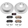 PowerStop CRK5333 Genuine Geomet Coated Rotor and Low-Dust Ceramic Brake Pad Kit