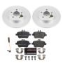 PowerStop ESK6895 Genuine Geomet Coated Rotors, ECE-R90 Brake Pads + Hardware Kit