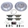 PowerStop K8110 Z23 Daily Driver Carbon-Fiber Ceramic Brake Pad and Drilled & Slotted Rotor Kit