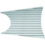Kuryakyn 6062 Finned Mid Primary Accent Cover Chrome