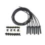 MOROSO MOR73839 Ultra 40 Plug Wire Set - Black Unsleeved