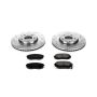 PowerStop K6087 Z23 Daily Driver Carbon-Fiber Ceramic Brake Pad and Drilled & Slotted Rotor Kit