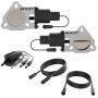 QTP QTEC60 3in Bolt-On QTEC Dual Electric Cutout Valves - Pair