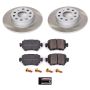 PowerStop SC7053 Semi-Coated Rotor and Low-Dust Ceramic Brake Pad Kit