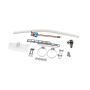 Radium Engineering 20-1797 DUAL PUMP ADD-ON, 90-93 INTEGRA, 88-91 CIVIC CR-X, WALBRO F90000267/274/285