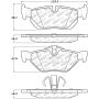 Stoptech 305.12670 Street Select Brake Pads - Front
